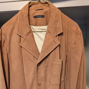 NWOT's Zegna Sport men's suede XXL light weight, gorgeous  suede and stitching